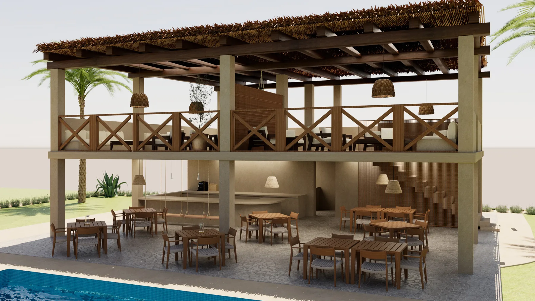 Resort bar and restaurant