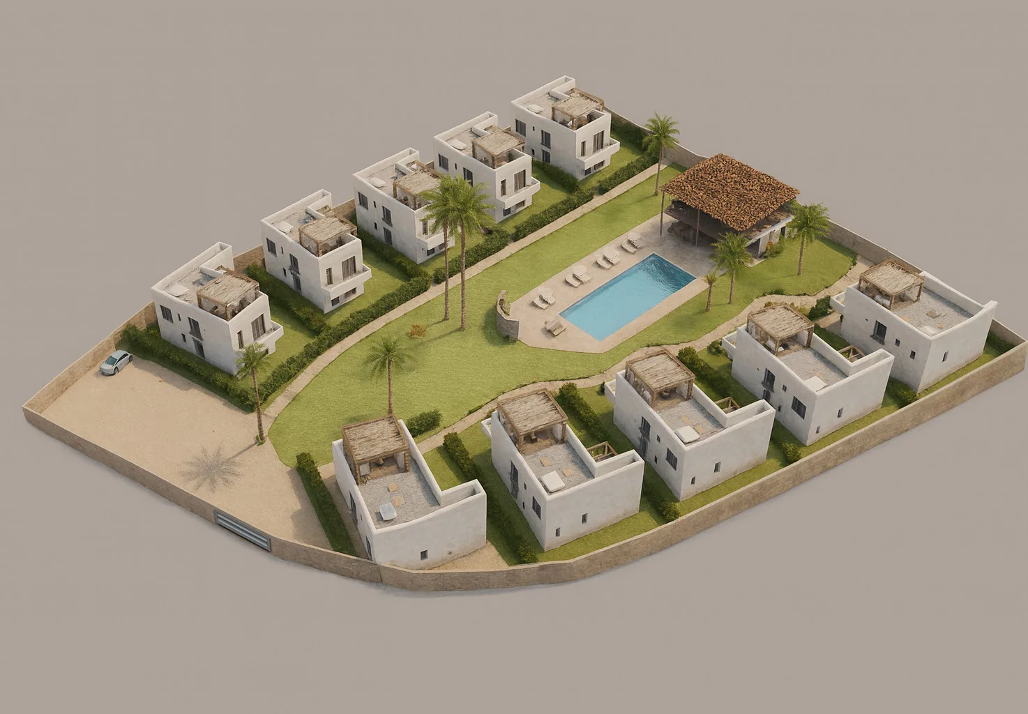 The resort floor plan