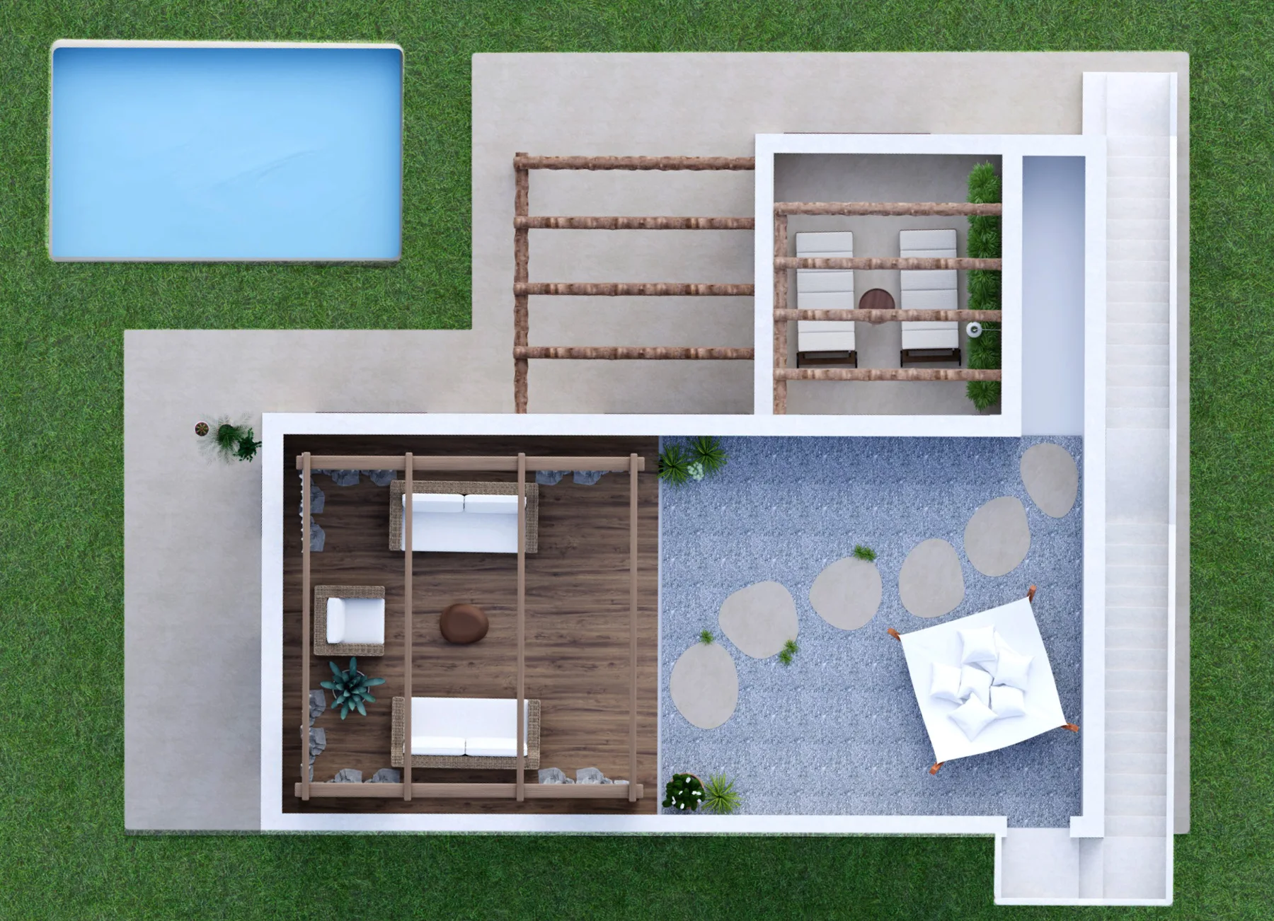 First floor & rooftop floor plan