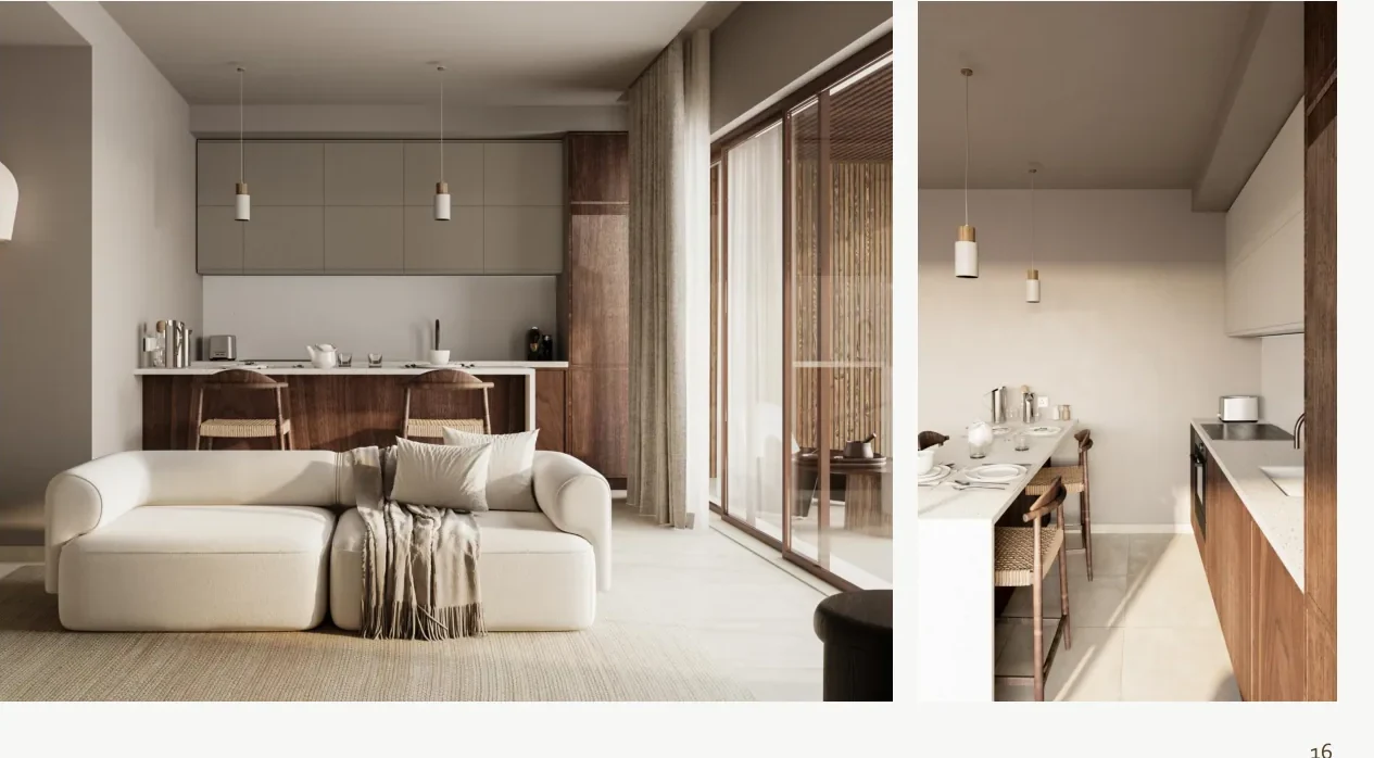 Minazi Residence garden interior rendering