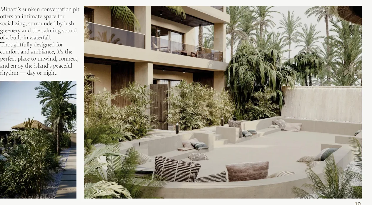 Minazi Residence lounge rendering