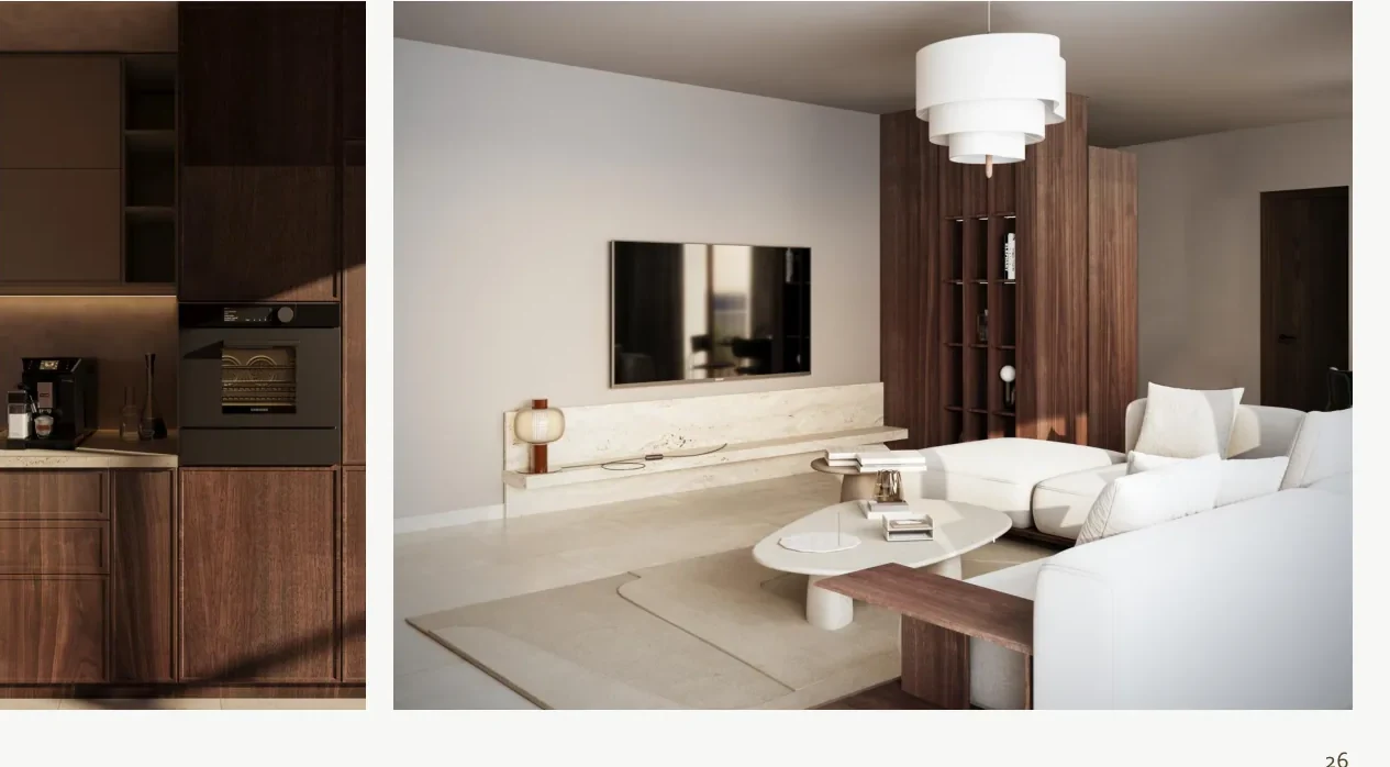 Minazi Residence penthouse a interior rendering