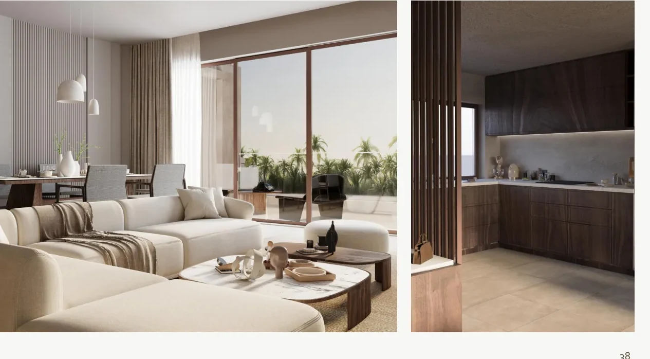 Minazi Residence penthouse c interior rendering