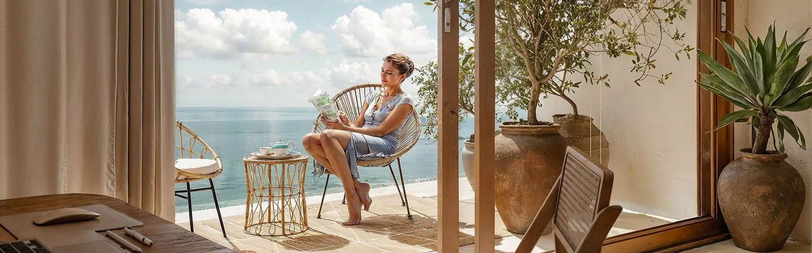 Sea-view balcony