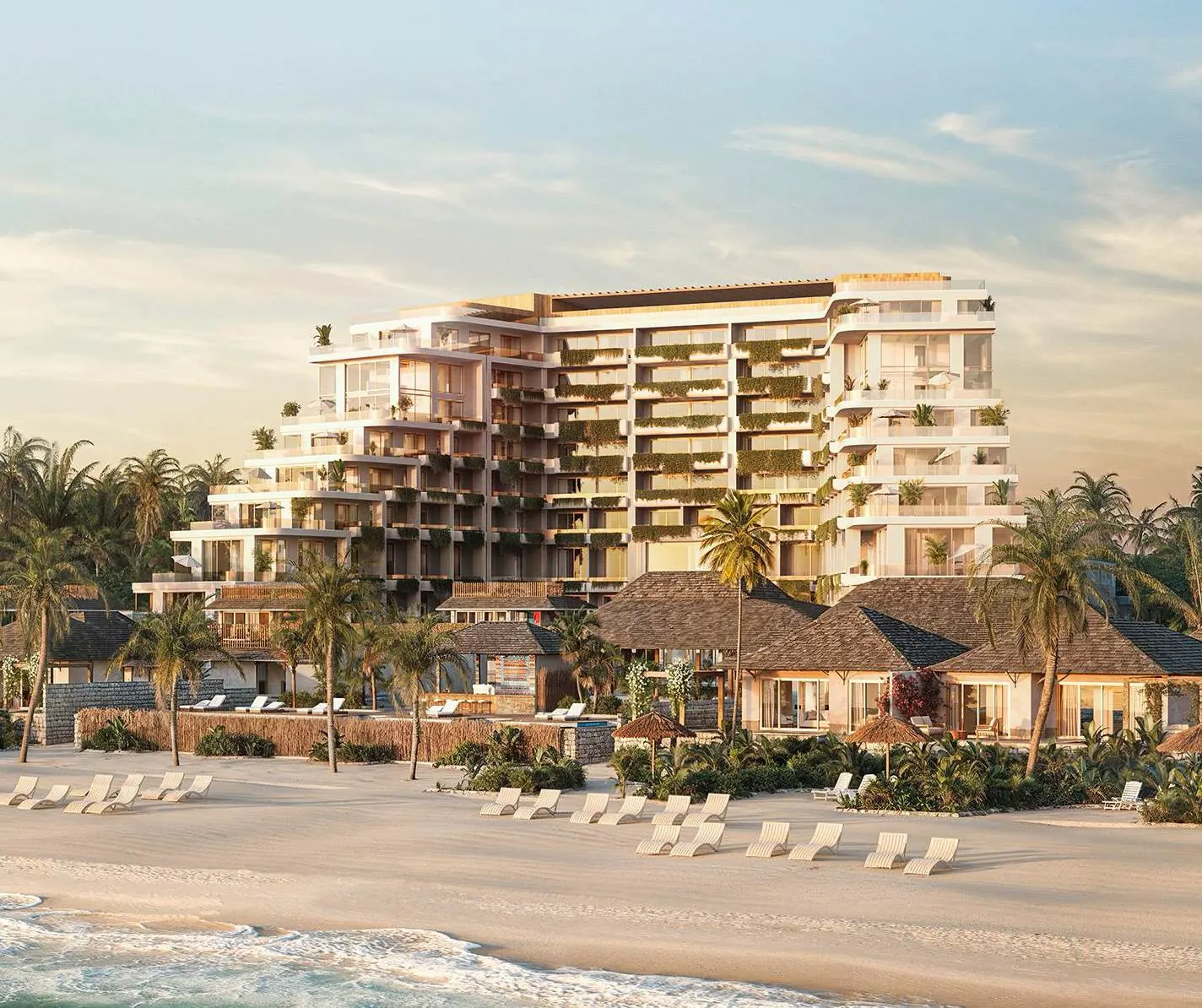 Samawa Beach Resort seen from the beach