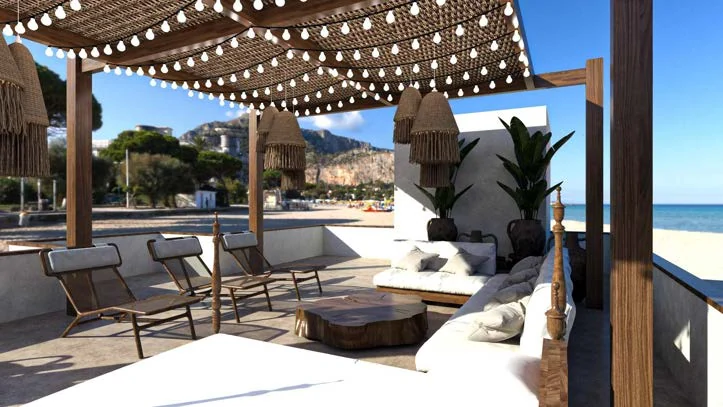 Vela Paje private terrace visualisation